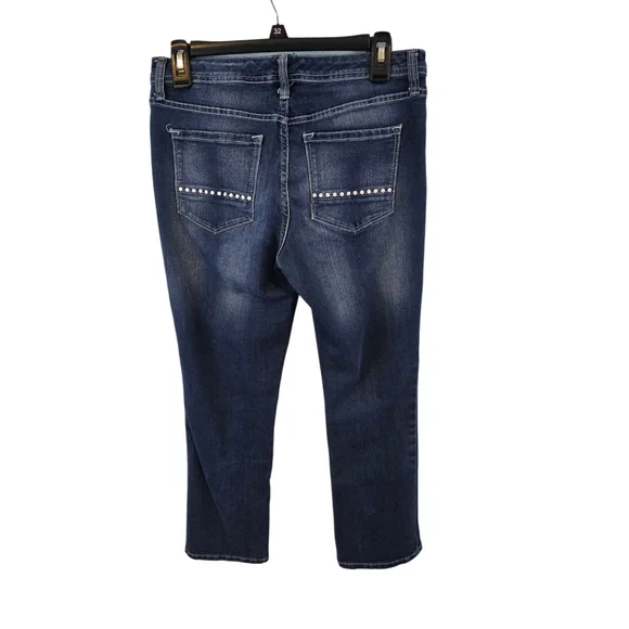 3/$25 Nine West Size 4 Straight Leg Jeans Cropped Capri - Picture 2 of 3